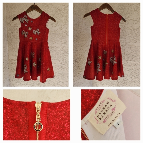 HANNAH BANANA    JEWEL BOW SKATER DRESS - Picture 3 of 3